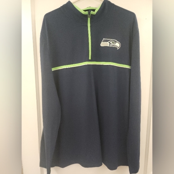 NFL Other - NFL Team Apparel Seattle Seahawks 1/4 Quarter Zip Pullover Jacket Men's Size XL